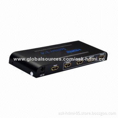 Ultra HD 4 Port 1 x 4 HDMI Splitter, Full 3D HDMI 1.4V, Supports Full HD, Full 3D